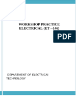 Electrical Workshope Practice Et - 146