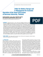 Fuzzy Control Algorithm For Battery Storage and Demand Side Power Management For Economic Operation of The Smart Grid System at Naresuan University, Thailand