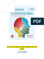 Business Communication A Problem Solving Approach, 2nd Edition PDF