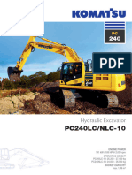 Komatsu pc240lc 10 Hydraulic Crawler Excavator Brochure