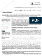 Technical Adaptation of First Rib Resection by Vats For The Thoracic Outlet Syndrome