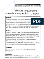 Ethical Challenges in Qualitative Research: Examples From Practice