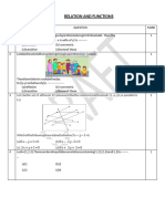 1 Mark Type (Relations & Functions)