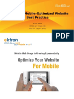 Building A Mobile-Optimized Website Best Practice: Ektron Mobile Doc. Rev. 2.2 (Nov. 2010)