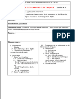 Chap. 7 Puissance Et Énergie Électriques