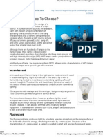 What Light Source To Choose?: Incandescent