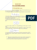 Unit 9: Electronic Devices: Question Bank