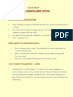 Unit 10: Communication Systems: Question Bank