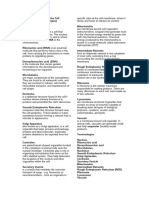 Functional Anatomy of The Cell SUMMARIZED TERMINOLOGIES