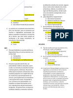 Preguntas Examen Derma 2do Parcial