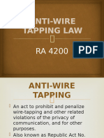 Anti Wire Tapping Law