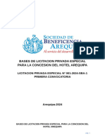 Bases de Licitacion Privada Especial para La Concesion Del Hotel Arequipa