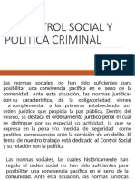 El Control Social y Política Criminal