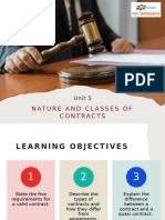 Unit 5: Nature and Classes of Contracts