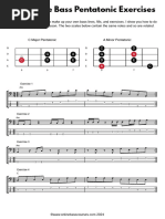 7 Creative Bass Pentatonic Exercises