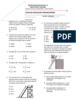 Evaluacion de Nivelacion Decimo Grado