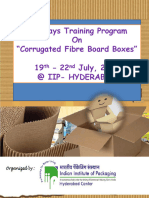 Four Days Training Program On "Corrugated Fibre Board Boxes" 3266