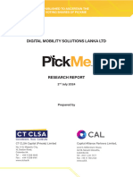 Pickme Research Report