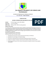 SPB 9206 Introctory Biochemistry and Genetics Course Outline