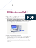 CFOA Assignment 1