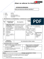 Ciencia y Tecnología - "Conocemos Los Pasos Del Método Científico" - 19 de Marzo