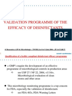 Disinfection Validation