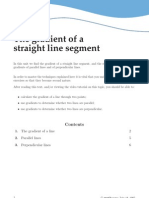 The Gradient of A Line 2 2. Parallel Lines 5 3. Perpendicular Lines 6