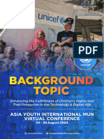 Topic Background - UNICEF - AYIMUN VC 24-25 August 2024