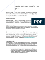 Análisis de Sentimientos en Español Con Spacy en Python