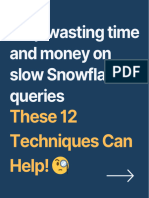 Snowflake Query Optimization Techniques Snow