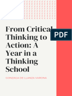 From Critical Thinking To Action: A Year in A Thinking School