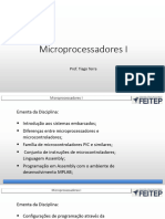 MICROPROCESSADORES 01 Instruções Iniciai Da Disciplina