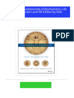 Test Bank For Fundamentals of Biochemistry: Life at The Molecular Level 5th Edition by Voet
