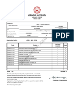 Grade Card