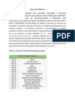 Lista de Escola Preliminar Escolas