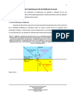 Reflexão e Refração em Superícies Planas Setembro 2022