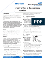 Patient Information Leaflet Physiotherapy After A Caesarean Section Rde 20 144 001