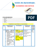 1° Sesión Día 3 Com Escribimos Una Noticia