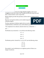 Boolean Algebras Lecture Notes