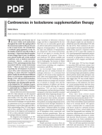 Controversies in Testosterone Supplementation Therapy