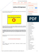 Court Shorthand Outlines (O) Alphabet