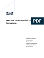 Aceros de Refuerzo Estriado para Hormigones Informe