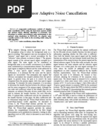 Two-Sensor Adaptive Noise Cancellation