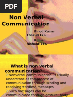 Non Verbal Communication.