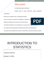 Lecture Note On Statistical Methods With An Application