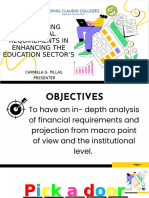 Quantifying Financial Requirements in Education Sector