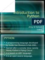 Chapter7-Introduction To Python