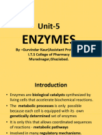 BP-203T - Biochemistry Unit 5-Enzyme