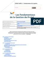 (Script de Synthèse MOOC GDP) s1 - Fondamentaux de La Gestion de Projet (Public)