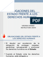 Obligaciones Del Estado Frente La Los DDHH